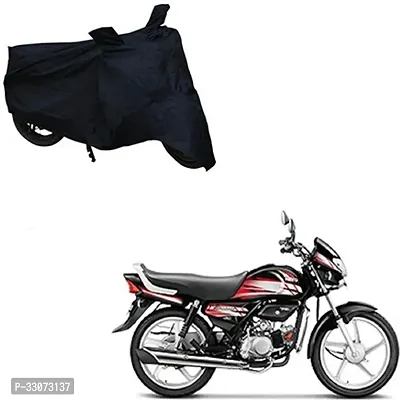 Protective Taffeta Waterproof Two Wheeler Bike Cover For Hero HF Deluxe-thumb0