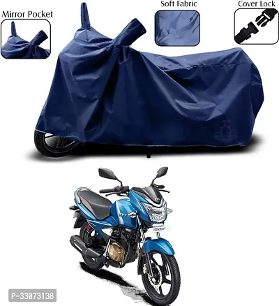 Protective Taffeta Waterproof Two Wheeler Bike Cover For TVS Victor