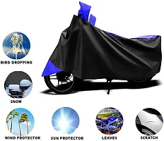 Protective Taffeta Waterproof Two Wheeler Bike Cover For Bajaj Dominar-thumb1