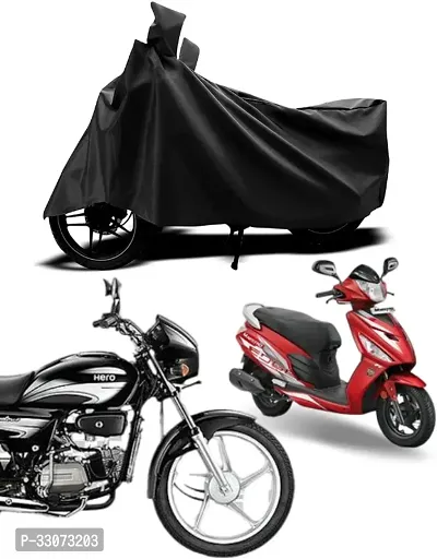 Protective Polyester Waterproof Two Wheeler Bike Cover For Universal Bike-thumb3