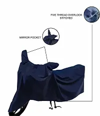 Protective Polyester Waterproof Two Wheeler Bike Cover For Hero Super Splendor-thumb1