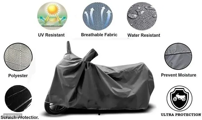 Protective Polyester Waterproof Two Wheeler Bike Cover For Yamaha FZ-S-thumb0