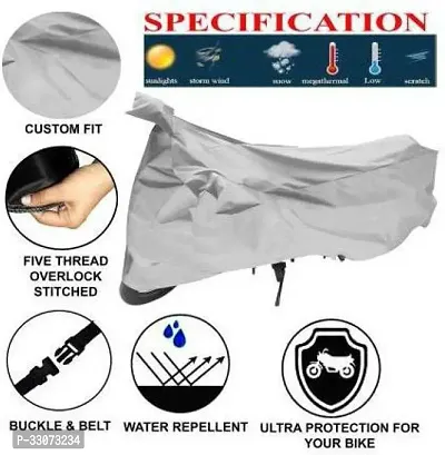 Protective Polyester Waterproof Two Wheeler Bike Cover For Royal Enfield Bullet 350-thumb3