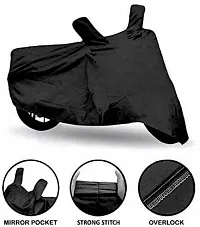 Protective Polyester Waterproof Two Wheeler Bike Cover For Universal HF Deluxe-thumb2