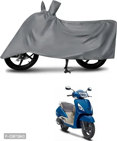 Protective Polyester Waterproof Two Wheeler Bike Cover For TVS Jupiter Grande-thumb0