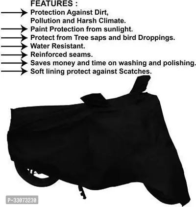 Protective Polyester Waterproof Two Wheeler Bike Cover For Honda Passion Plus-thumb3