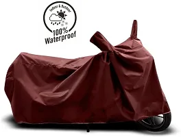 Protective Taffeta Waterproof Two Wheeler Bike Cover For Hero Pleasure-thumb2