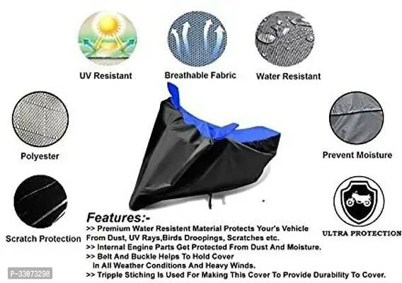 Protective Polyester Waterproof Two Wheeler Bike Cover For Suzuki Sling Shot-thumb3