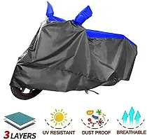 Protective Taffeta Waterproof Two Wheeler Bike Cover For Hero Electric Zippy-thumb1