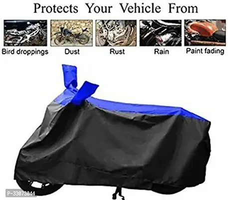 Protective Taffeta Waterproof Two Wheeler Bike Cover For Kinetic Luna-thumb3