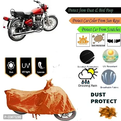 Protective Polyester Waterproof Two Wheeler Bike Cover For Royal Enfield Universal For Bike-thumb0