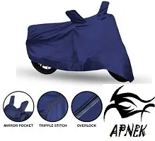 Protective Polyester Waterproof Two Wheeler Bike Cover For Hero HF Deluxe-thumb1