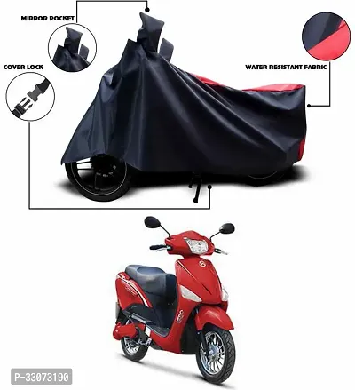 Protective Taffeta Waterproof Two Wheeler Bike Cover For Hero Electric Optima-thumb0