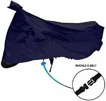 Protective Polyester Waterproof Two Wheeler Bike Cover For Bajaj Discover 135-thumb3