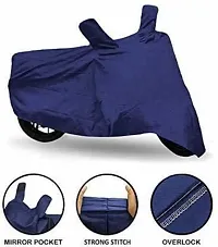 Protective Polyester Waterproof Two Wheeler Bike Cover For Bajaj Discover 135-thumb2