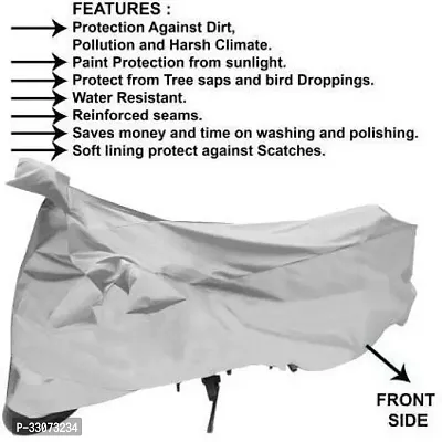 Protective Polyester Waterproof Two Wheeler Bike Cover For Royal Enfield Bullet 350-thumb2