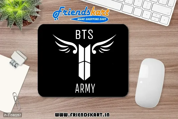 DON'T JUDGE ME FRIENDSKART BTS Gaming Mouse Pad for Laptop / Computer and Water Resistance Coating Natural Rubber Non Slippery Rubber Base (BTS-11)-thumb3