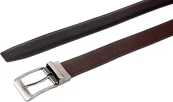 Bizzare Men Casual  Formal ARTIFICIAL PU Leather Reversible Belt Black/Brown (Size 28-44 Cut to fit men's Belt)-thumb2