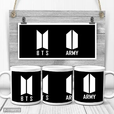 DON'T JUDGE ME FRIENDSKART BTS Logo HD Printed Creamic Coffee Mug 350 Ml (BTS-01)-thumb3