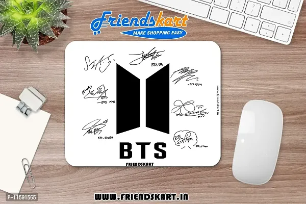 DON'T JUDGE ME FRIENDSKART BTS Gaming Mouse Pad for Laptop / Computer and Water Resistance Coating Natural Rubber Non Slippery Rubber Base (BTS-07)-thumb3