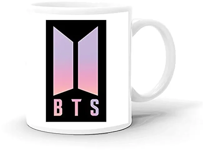 DON'T JUDGE ME BTS Logo HD Printed Ceramic Coffee Mug 350 Ml