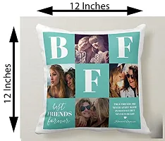 FRIENDSKART.in Free! Free! Personalized/Customized Cushion Cover with Filler, 12X12 ONE Side, Surprised Gift for Love One Printed, Best Gift Item Any Occasion, Best Friends (CUSHION-115)-thumb2