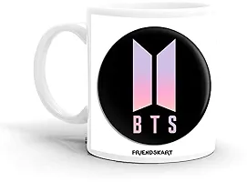 DON'T JUDGE ME FRIENDSKART BTS Logo HD Printed Creamic Coffee Mug 350 Ml (BTS-04)-thumb1