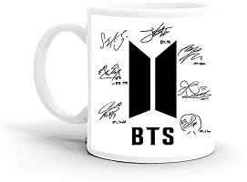 DON'T JUDGE ME FRIENDSKART BTS Logo HD Printed Creamic Coffee Mug 350 Ml (BTS-05)-thumb1