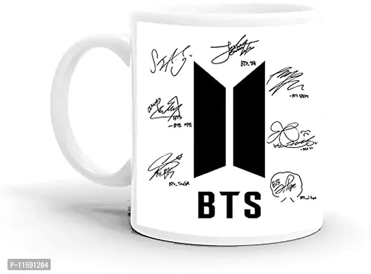 DON'T JUDGE ME FRIENDSKART BTS Logo HD Printed Creamic Coffee Mug 350 Ml (BTS-05)-thumb2