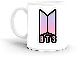 FRIENDSKART BTS Logo HD Printed Creamic Coffee Mug 350 Ml (BTS-02)-thumb1