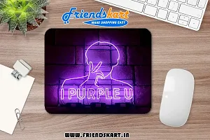 DON'T JUDGE ME FRIENDSKART BTS Gaming Mouse Pad for Laptop / Computer and Water Resistance Coating Natural Rubber Non Slippery Rubber Base (BTS-05)-thumb2