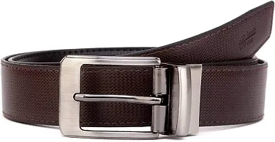 Bizzare Men Casual  Formal ARTIFICIAL PU Leather Reversible Belt Black/Brown (Size 28-44 Cut to fit men's Belt)-thumb4