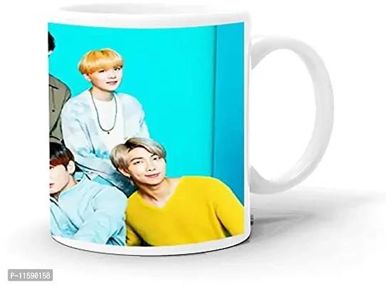 DON'T JUDGE ME FRIENDSKART BTS Logo HD Printed Creamic Coffee Mug 350 Ml (BTS-03)