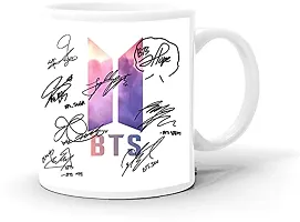 DON'T JUDGE ME FRIENDSKART BTS Logo HD Printed Creamic Coffee Mug 350 Ml (BTS-08)-thumb1