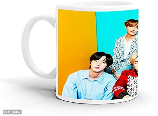 DON'T JUDGE ME FRIENDSKART BTS Logo HD Printed Creamic Coffee Mug 350 Ml (BTS-03)-thumb2