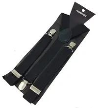 BIZZARE Y- Back Suspenders for Men, Women (Black)-thumb1