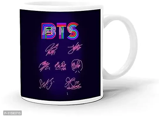 DON'T JUDGE ME FRIENDSKART BTS Logo HD Printed Creamic Coffee Mug 350 Ml (BTS-06)