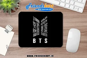 DON'T JUDGE ME FRIENDSKART BTS Gaming Mouse Pad for Laptop / Computer and Water Resistance Coating Natural Rubber Non Slippery Rubber Base (BTS-01)-thumb2