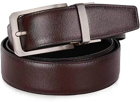 Bizzare Men Casual  Formal ARTIFICIAL PU Leather Reversible Belt Black/Brown (Size 28-44 Cut to fit men's Belt)-thumb1