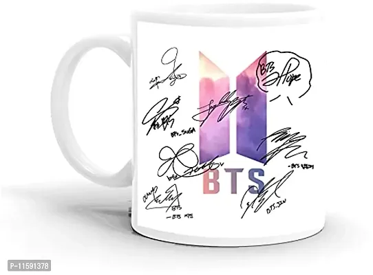 DON'T JUDGE ME FRIENDSKART BTS Logo HD Printed Creamic Coffee Mug 350 Ml (BTS-08)-thumb0