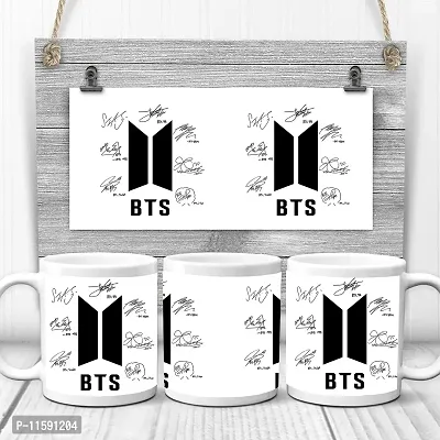 DON'T JUDGE ME FRIENDSKART BTS Logo HD Printed Creamic Coffee Mug 350 Ml (BTS-05)-thumb3