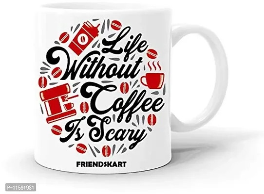 FRIENDSKART Printed Mug Surprised Gift for Girlfriend, Boyfriend, Husband, Wife & Friends Best Printed Coffee Mug Best Gift Item Occasion for New Year. 330ml (Friendskart18)