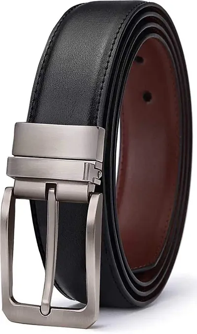 Bizzare Men Casual & Formal ARTIFICIAL PU Leather Reversible Belt Black/Brown (Size 28-44 Cut to fit men's Belt)