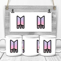 FRIENDSKART BTS Logo HD Printed Creamic Coffee Mug 350 Ml (BTS-02)-thumb2