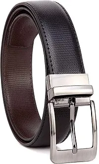 Bizzare Men Casual  Formal ARTIFICIAL PU Leather Reversible Belt Black/Brown (Size 28-44 Cut to fit men's Belt)-thumb1