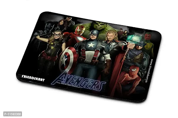 DON'T JUDGE ME FRIENDSKART Avengers Gaming Mouse Pad for Laptop/Computer and Water Resistance Coating Natural Rubber Non Slippery Rubber Base (AVENGERS-120)-thumb0