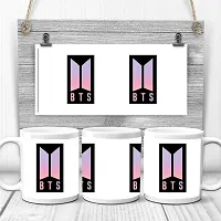 FRIENDSKART BTS Logo HD Printed Creamic Coffee Mug 350 Ml (BTS-09)-thumb2