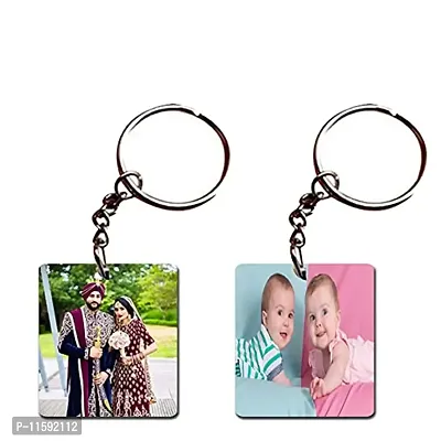 DON'T JUDGE ME Personalised Photo Keychain Customised with Photo Key Chain (Multicolour 4.2 x 4.2 cm)