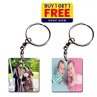 DON'T JUDGE ME Personalised Photo Keychain Customised with Photo Key Chain (Multicolour 4.2 x 4.2 cm)-thumb1