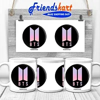 DON'T JUDGE ME FRIENDSKART BTS Logo HD Printed Creamic Coffee Mug 350 Ml (BTS-04)-thumb2